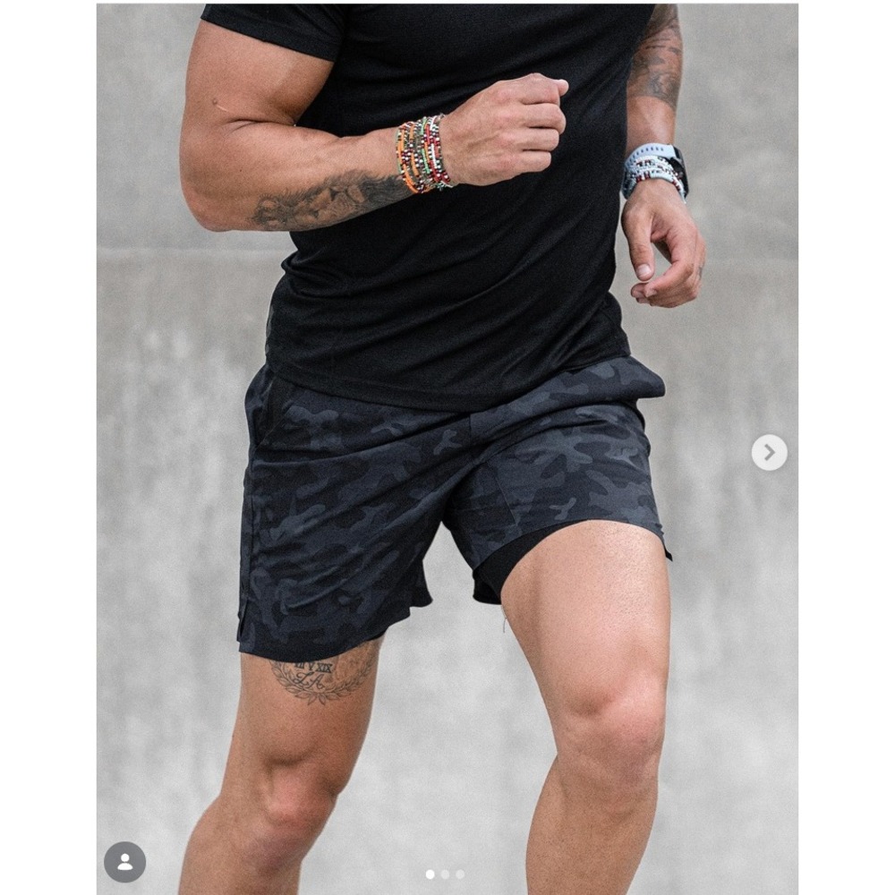 Ten Thousand The Interval Short Black Camo 9 Inch Liner Mens Medium TTSH002V3